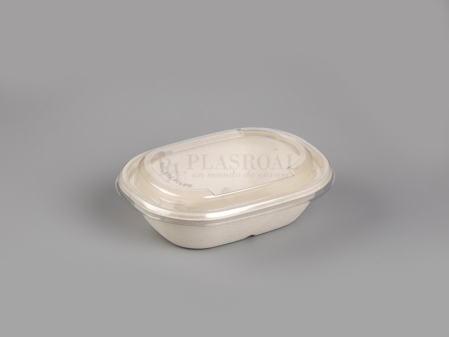 Bol Compostable Ovalado 190 X 150 X 50 Mm. 620 Ml. 18021