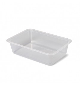 Envase Termosellado PP 190 x 135 x 49 mm. 1.000 cc. Inyección PP Transparente