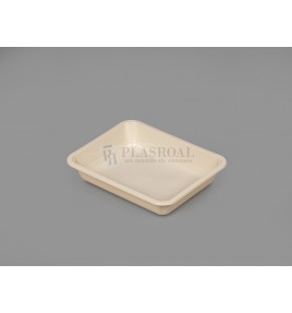 Bandejas Termosellable 227 X 178 H-42 Mm.Menú Pp Inyección Negra