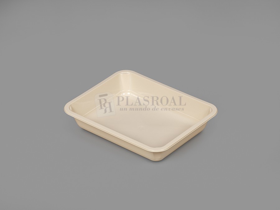 Bandejas Termosellable 227 X 178 H-42 Mm.Menú Pp Inyección Negra