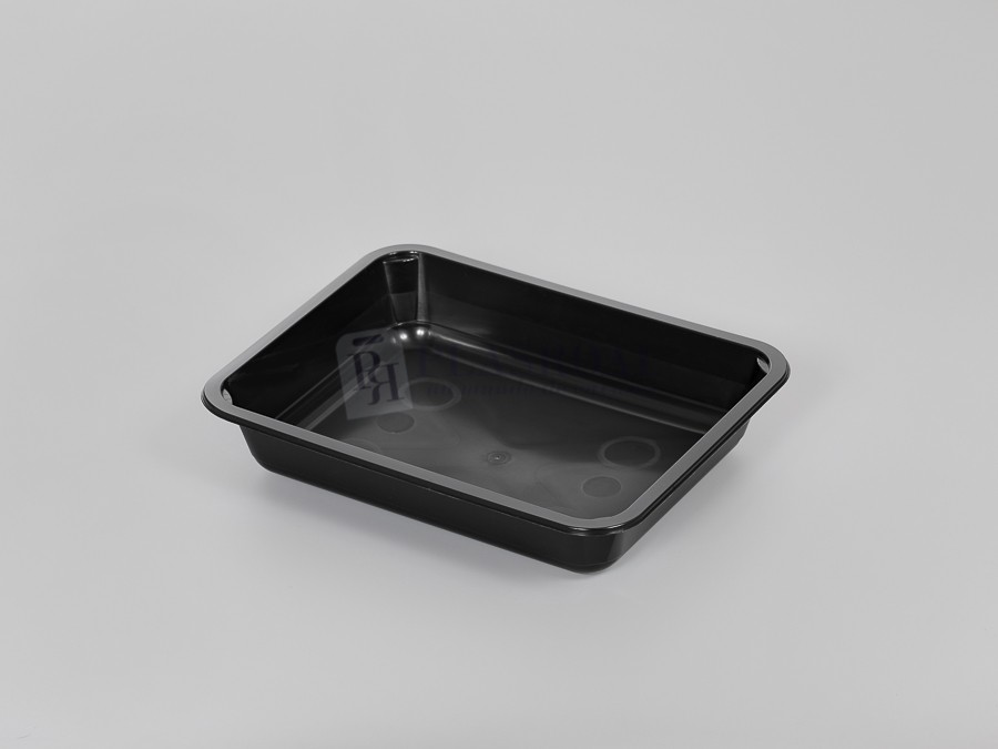 Bandejas Termosellable 227 X 178 H-50 Mm.Menú Pp Inyección Negra