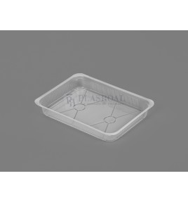 Bandeja Termosellable 260 X 190 X 25 mm. Pp Transparente 1.235 cc.