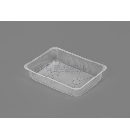 Bandeja Termosellable 260 X 190 X 50 mm. PP Transparente 2.000 cc.