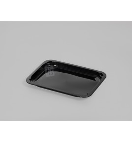 Bandeja Termosellable 183 X 253 H22 mm. Inyección Negra