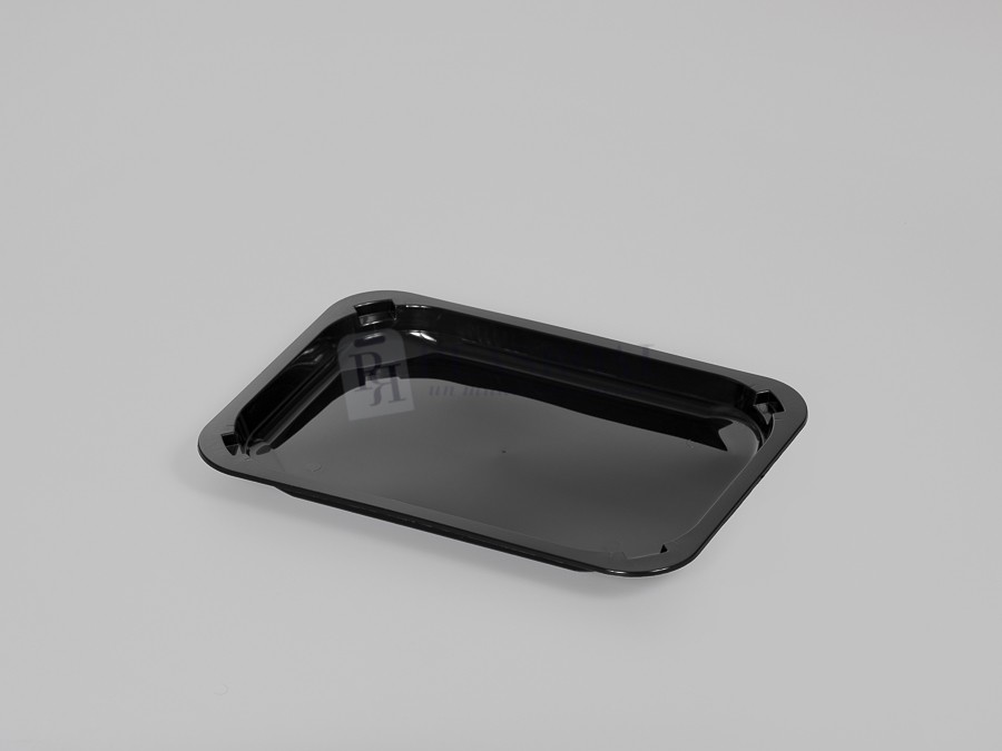 Bandeja Termosellable 183 X 253 H22 mm. Inyección Negra