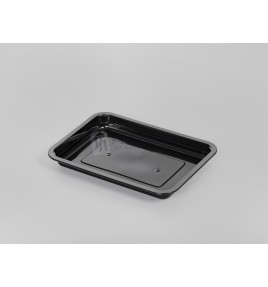 Bandeja Termosellable 180 X 250 H25 mm. Inyección Negra