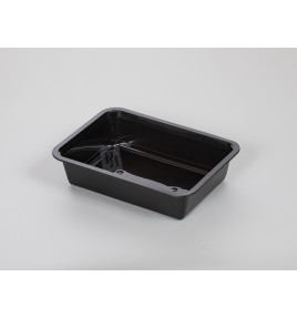 Bandeja Termosellable 180 X 250 H60 mm. Inyección Negra