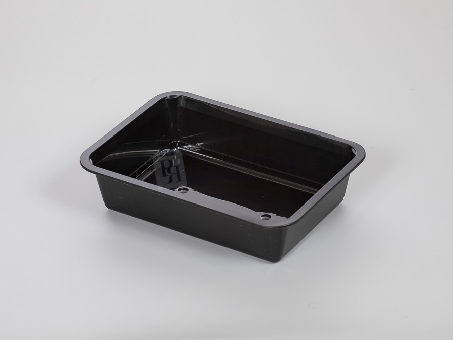 Bandeja Termosellable 180 X 250 H60 mm. Inyección Negra