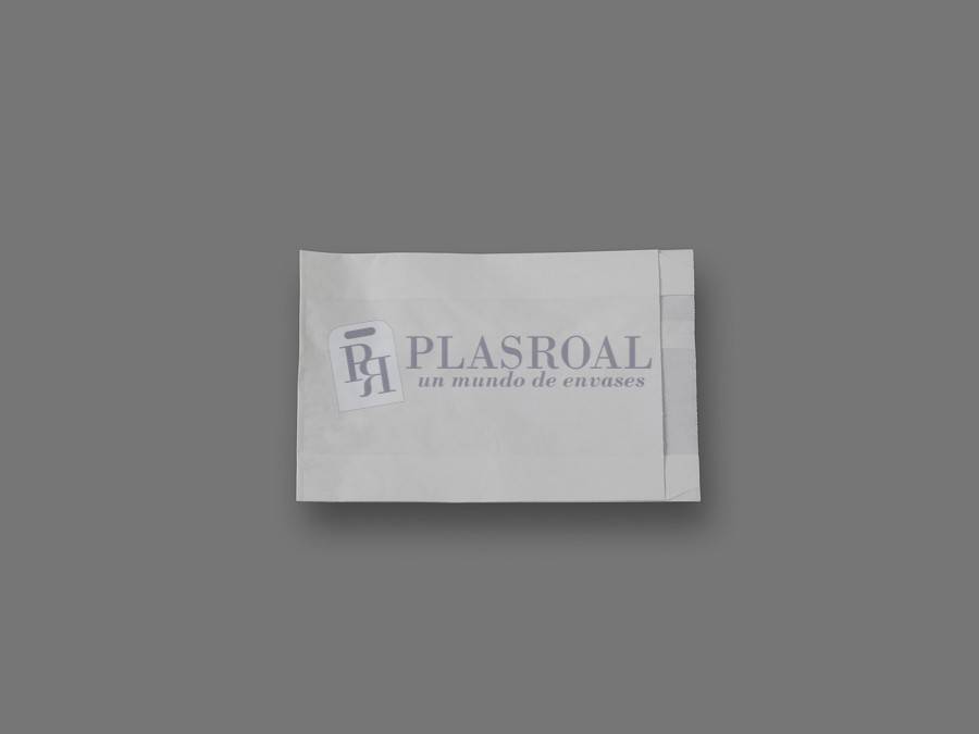 Bolsa de papel antigrasa blanca 15+ 6x20