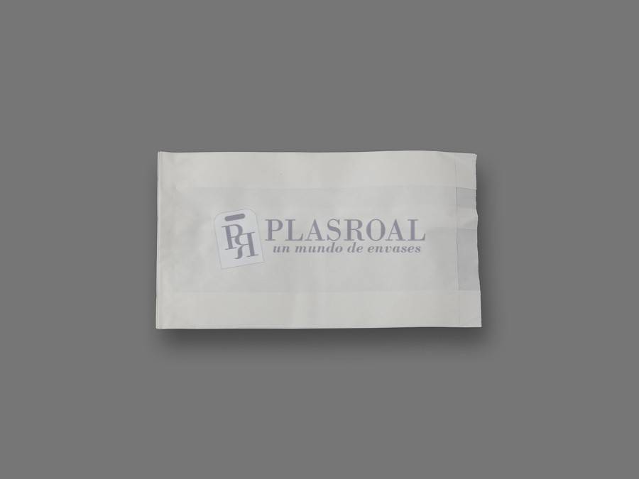 Bolsa de papel antigrasa blanca 15+ 6x25