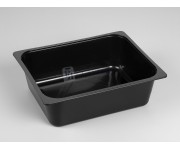Gastronorm termosellado negro 320 x 260 mm.